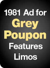 1981 Ad for Grey Poupon  Features Limos