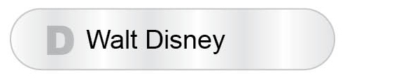 The Answer Is D - Walt Disney