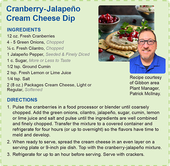 Cranberry-Jalapeno Cream Cheese Dip - Download Graphics to View