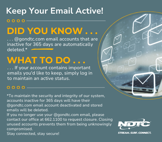 NDTC Email Accounts