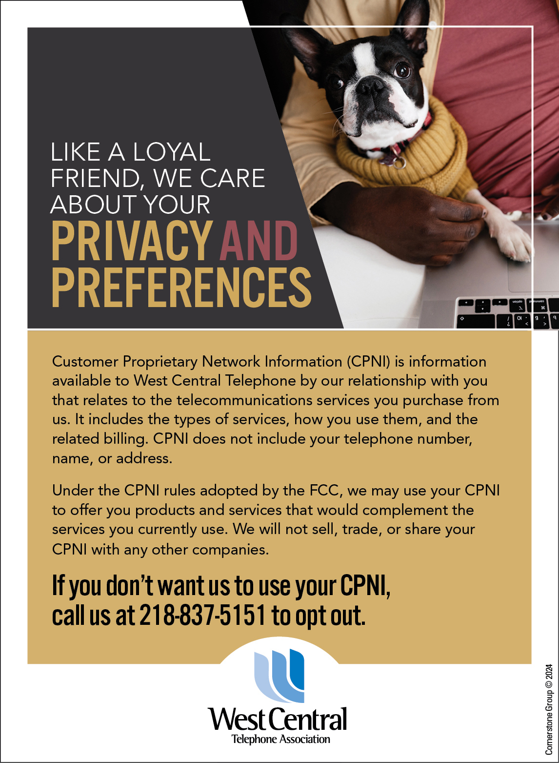 CPNI Privacy and Preferences - Download Graphics to View