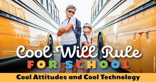 Back to School Banner - Cool Will Rule For School